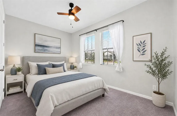**Virtually Staged** Perfect bedroom for guests