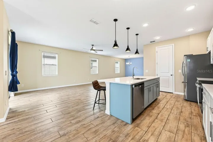 **Virtually Edited** Living - Dining - Kitchen