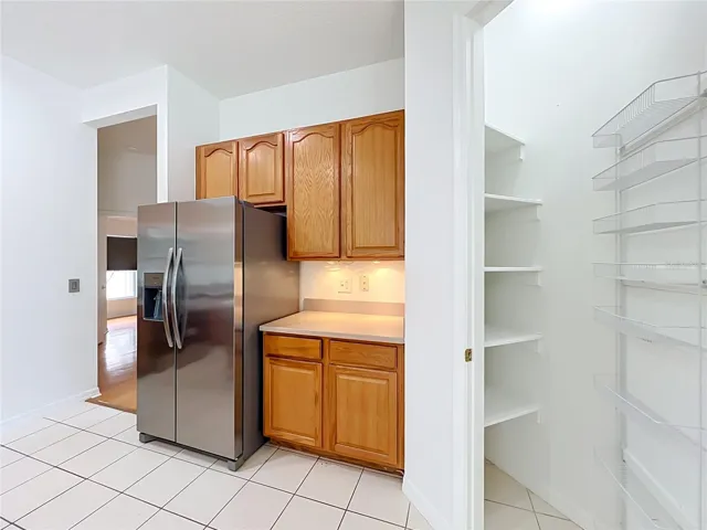 Kitchen walk-in pantry.