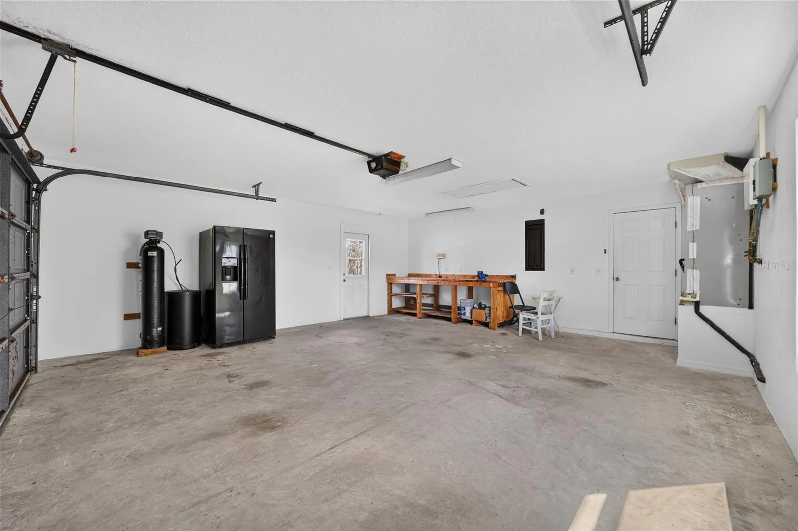 Garage with extra storage space