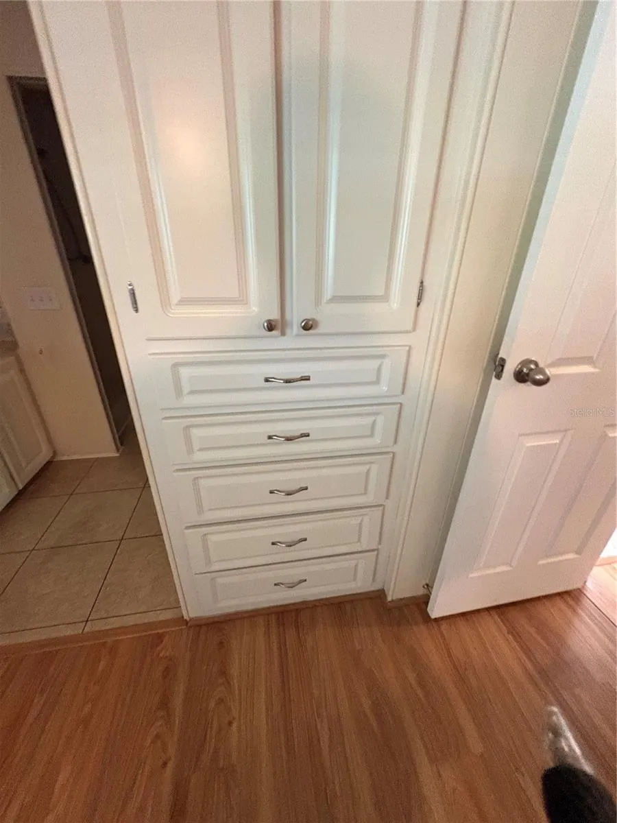 Built in shelving/drawers Primary Bedroom