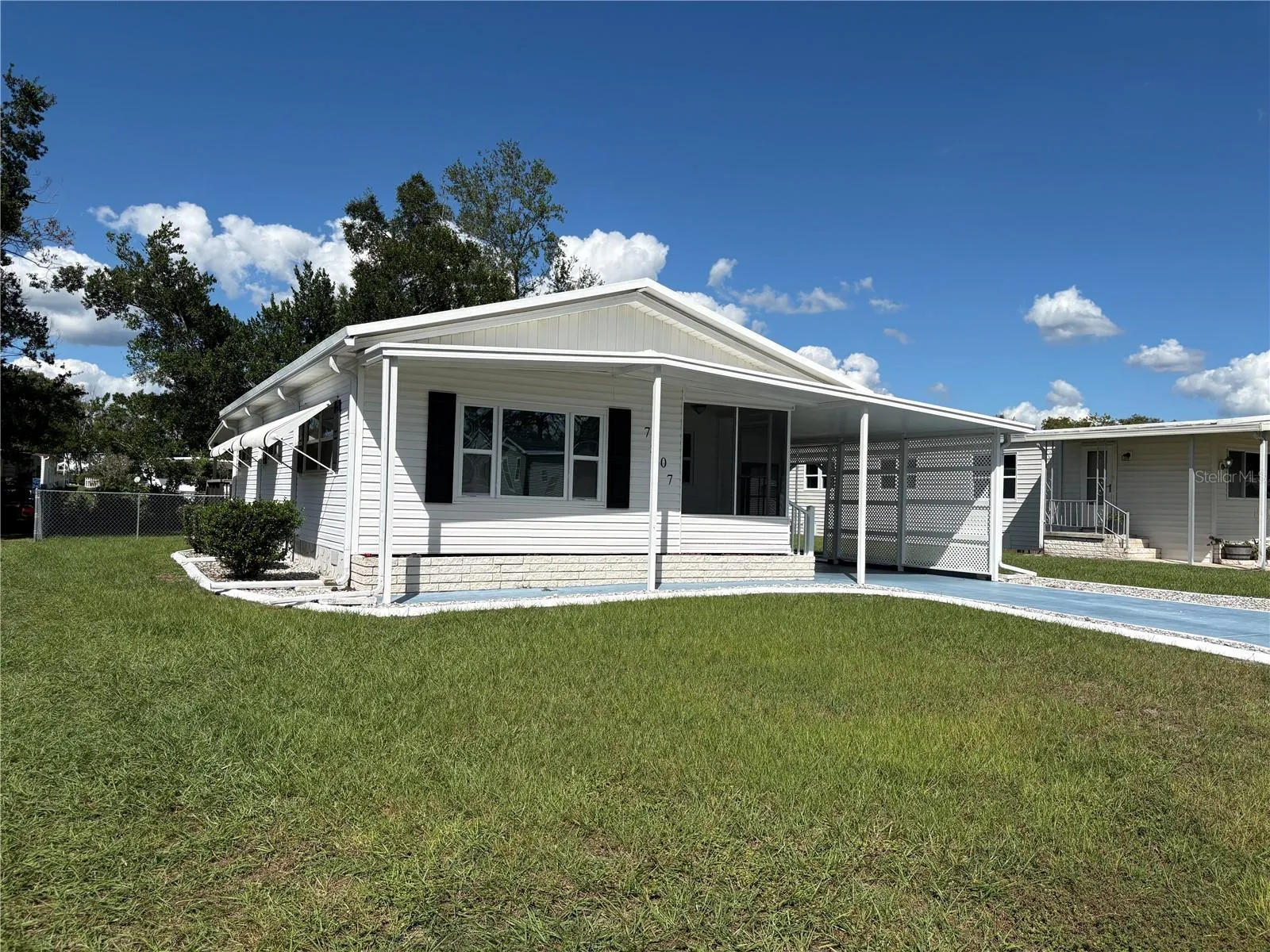 Southwest side of house