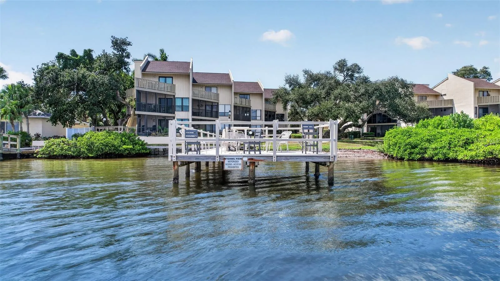 Your own fishing dock. This condo has it all.