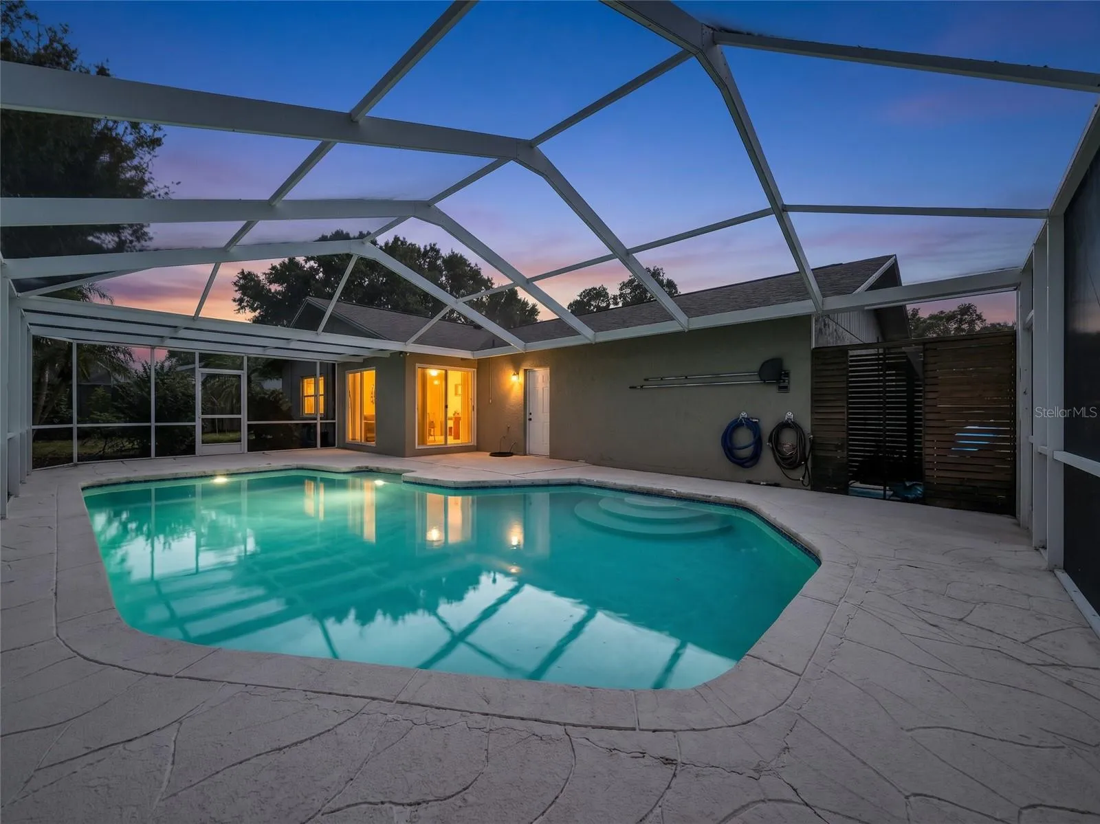 Outdoor Living Space and Pool Area