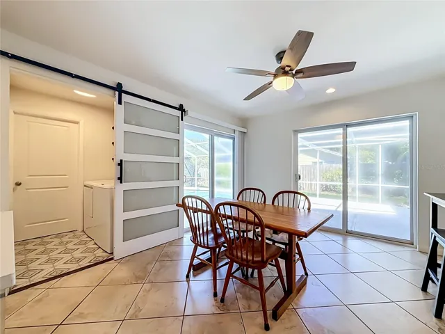 Dining Room - Outdoor Living and Pool Area - Laundry Room