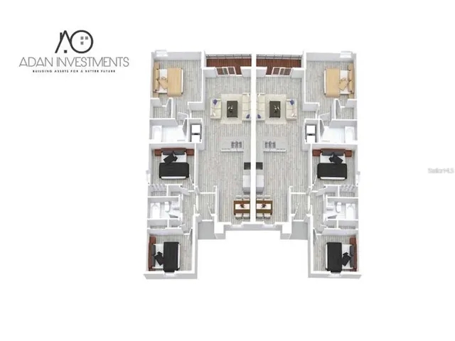 Illustrative floor plan from prior listing; layout and dimensions should be verified.
