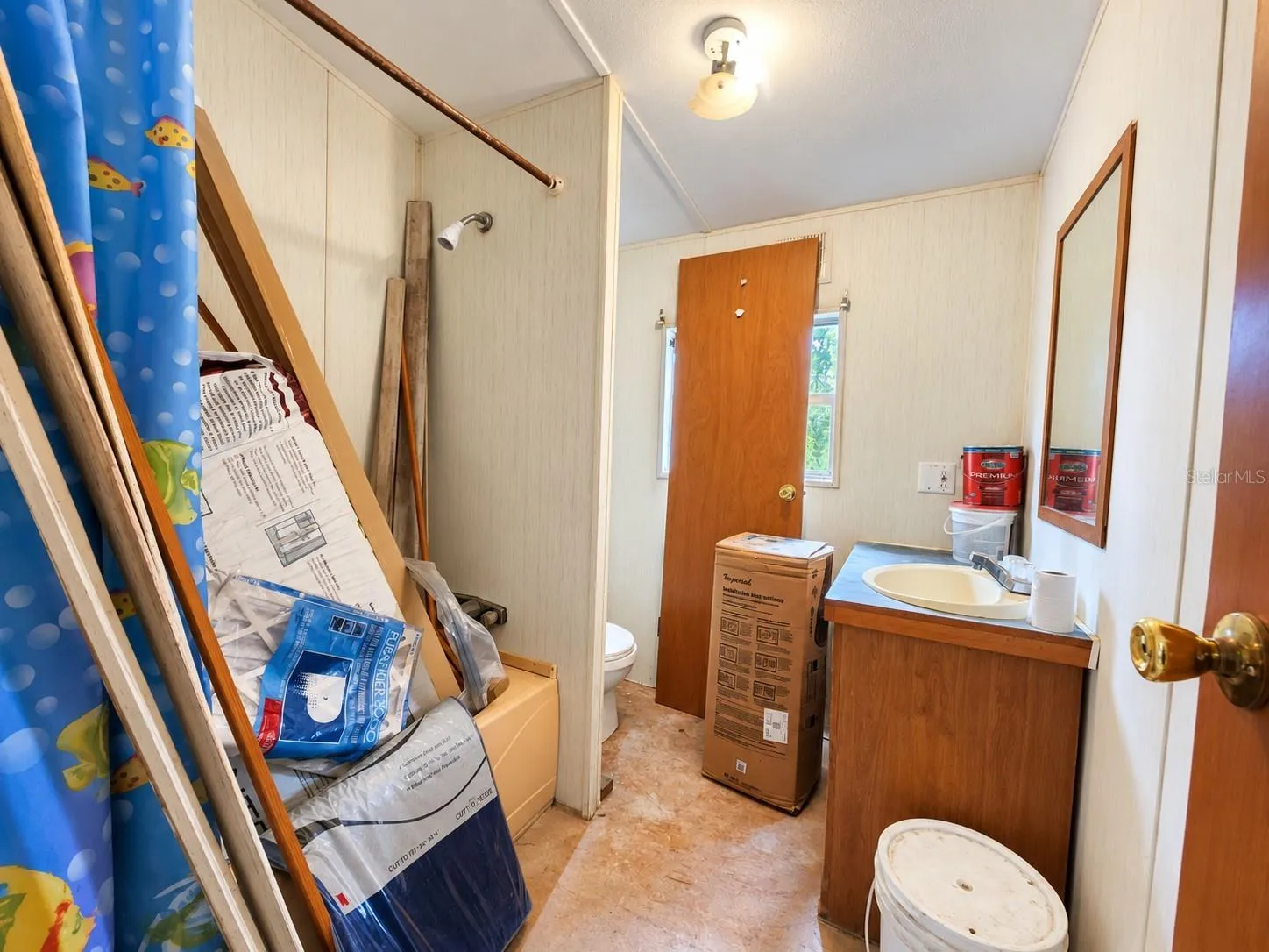 2nd Bathroom. Renovation materials convey with the house.