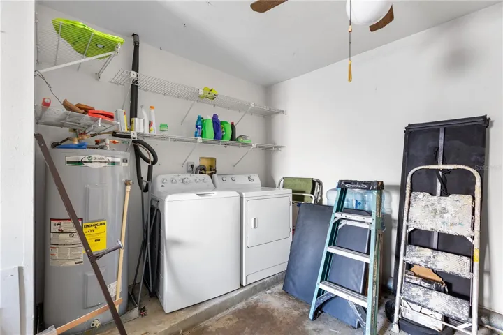 extra storage room in rear of home.