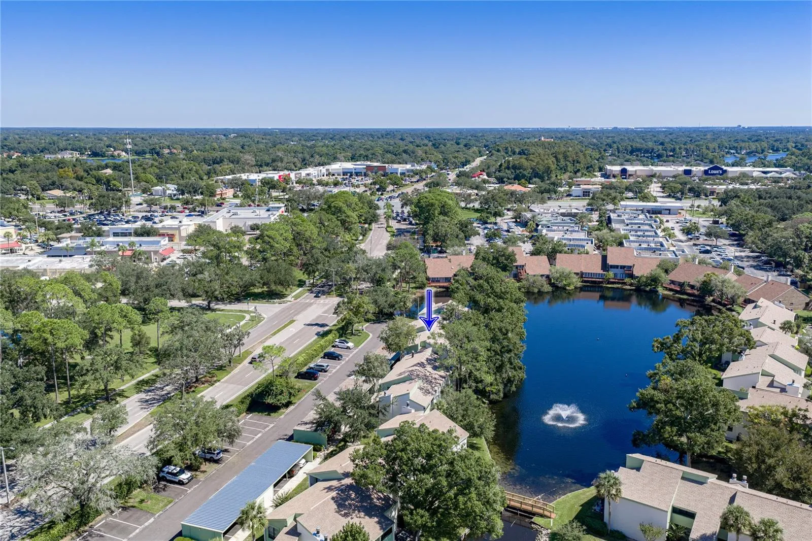 Arial View of Unit and Lake