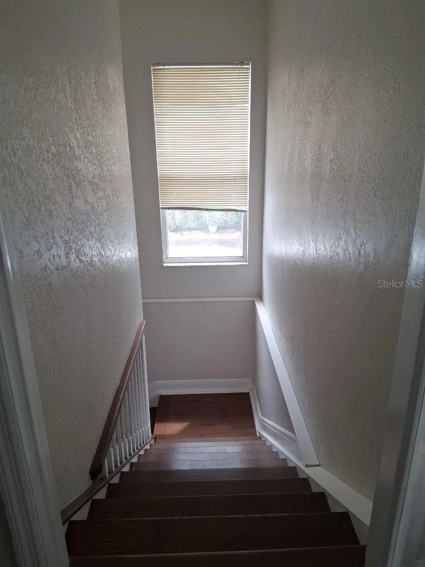 Hardwood on the stairs