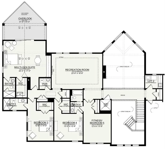 Builder Conceptual Rendering- Second Floor