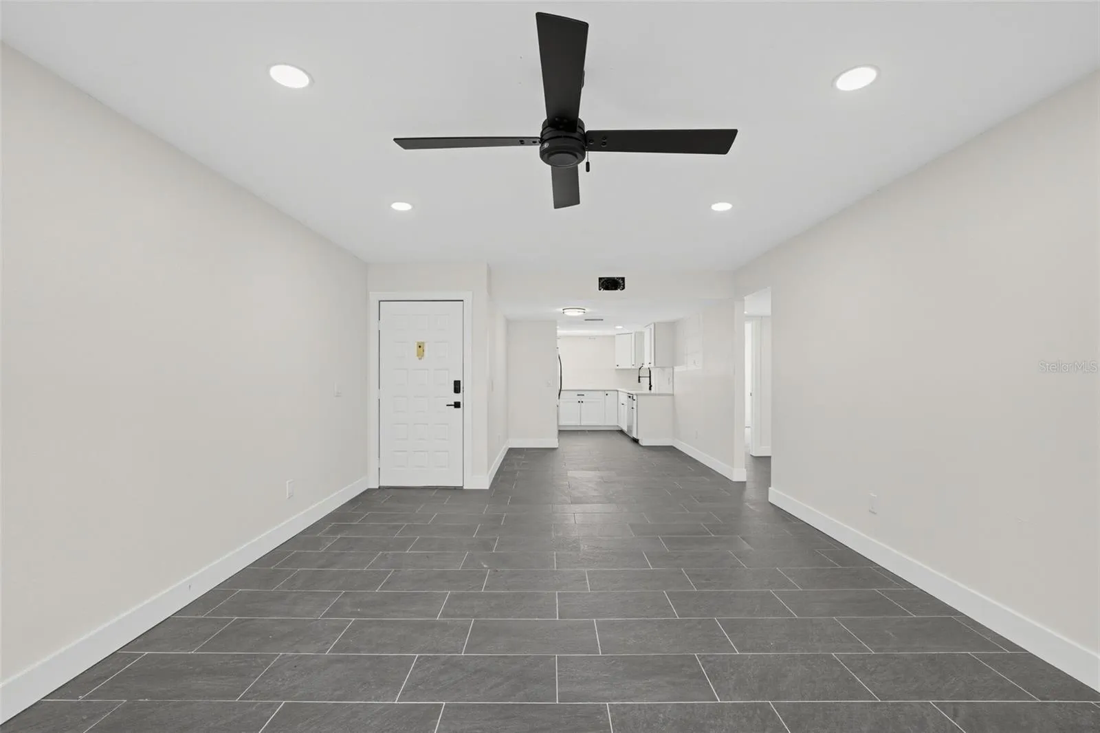 "Open-concept living area"
