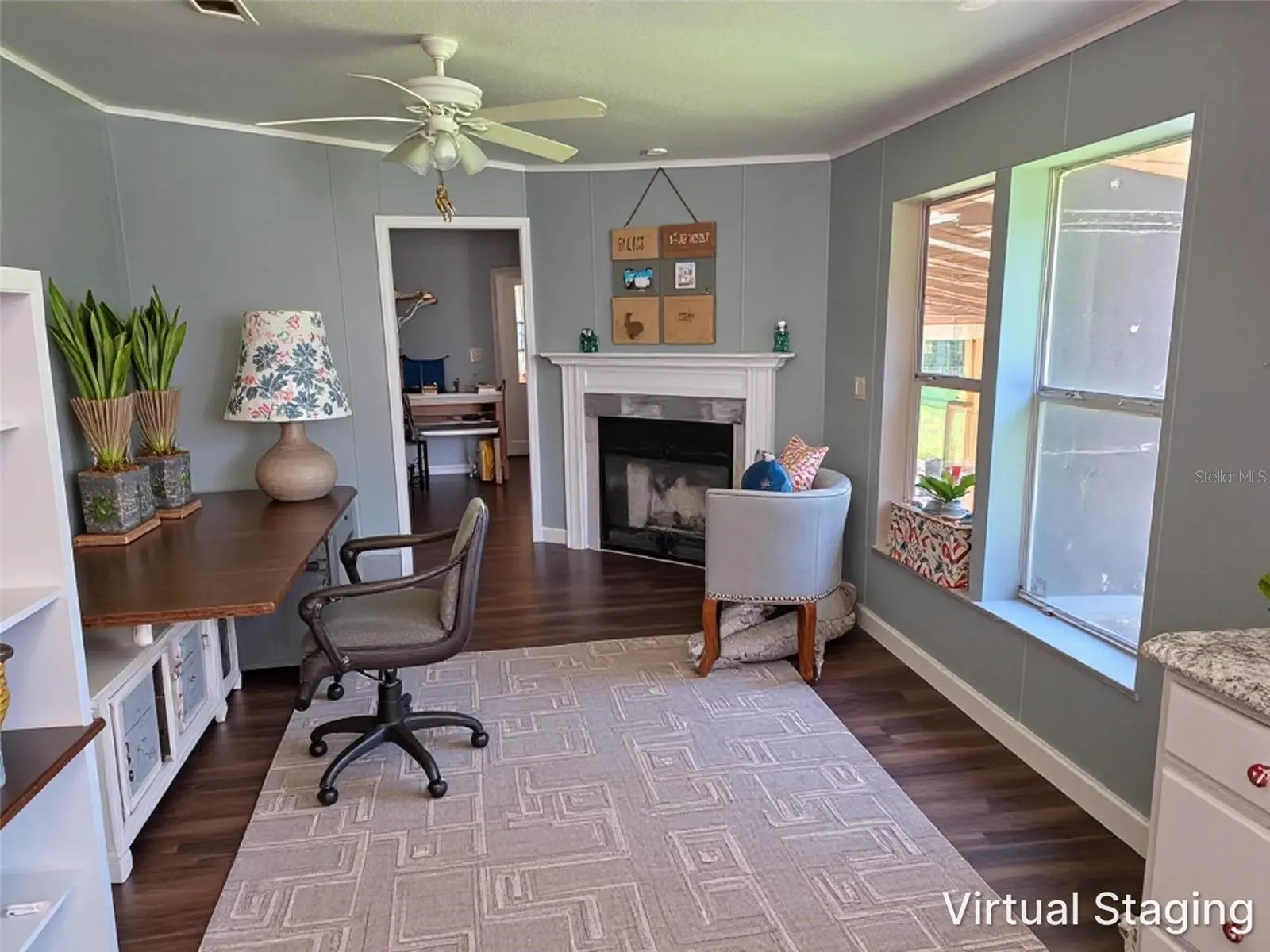 Family Room Virtually Stage