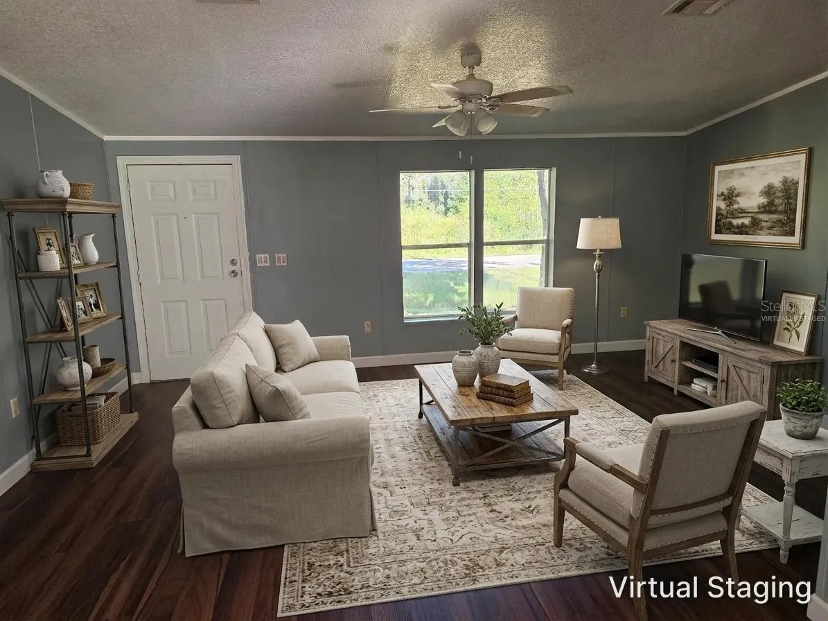 Living Room Virtually Staged