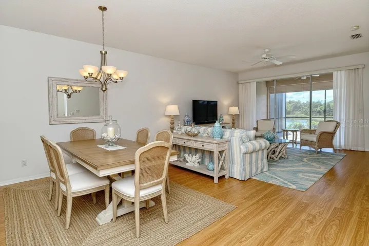 Living and Dining Rooms Virtually Staged
