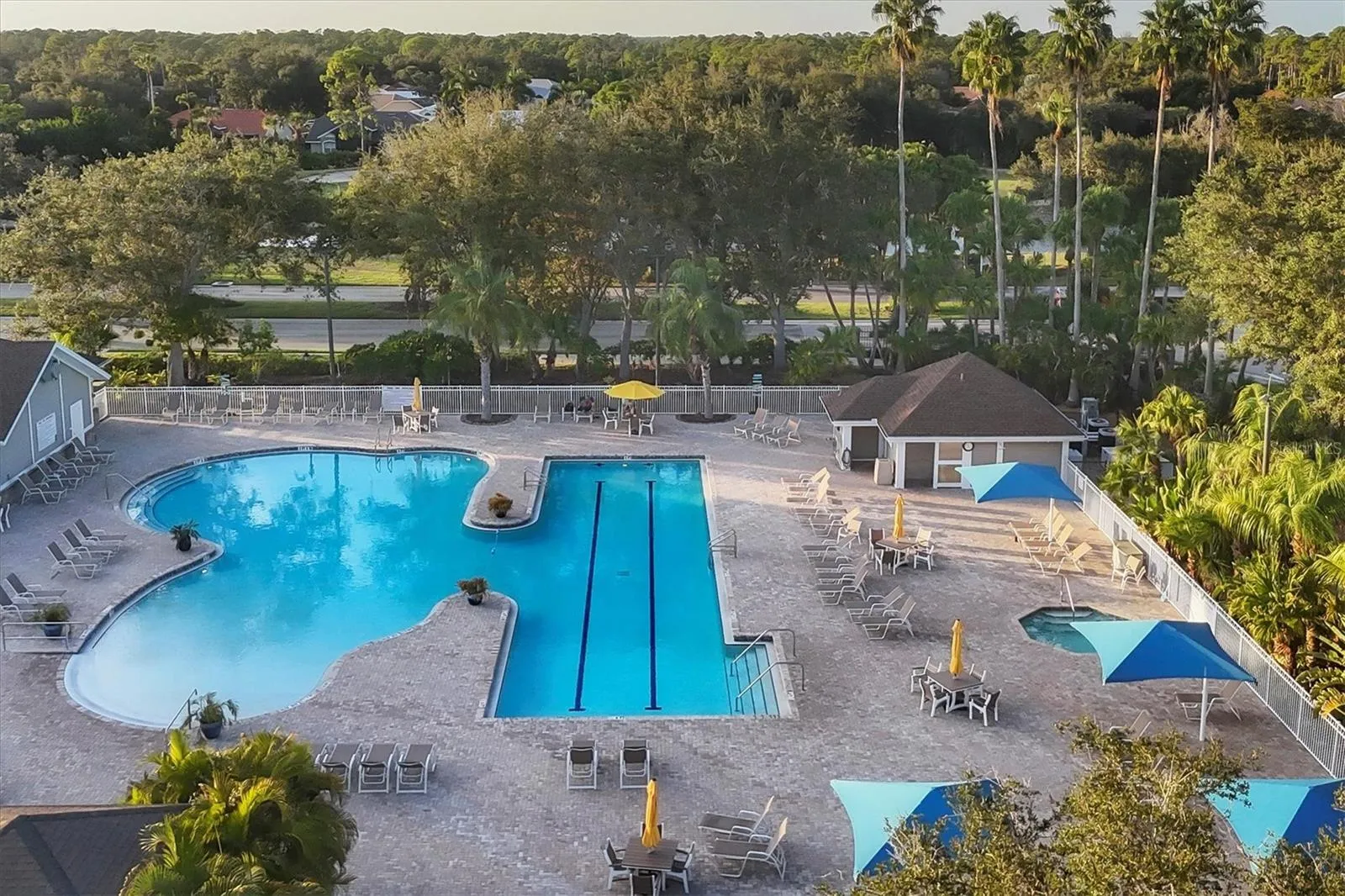 Aerial view of Pool Area