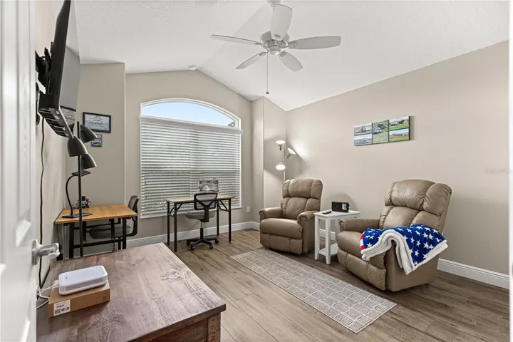 Expanded front guest room