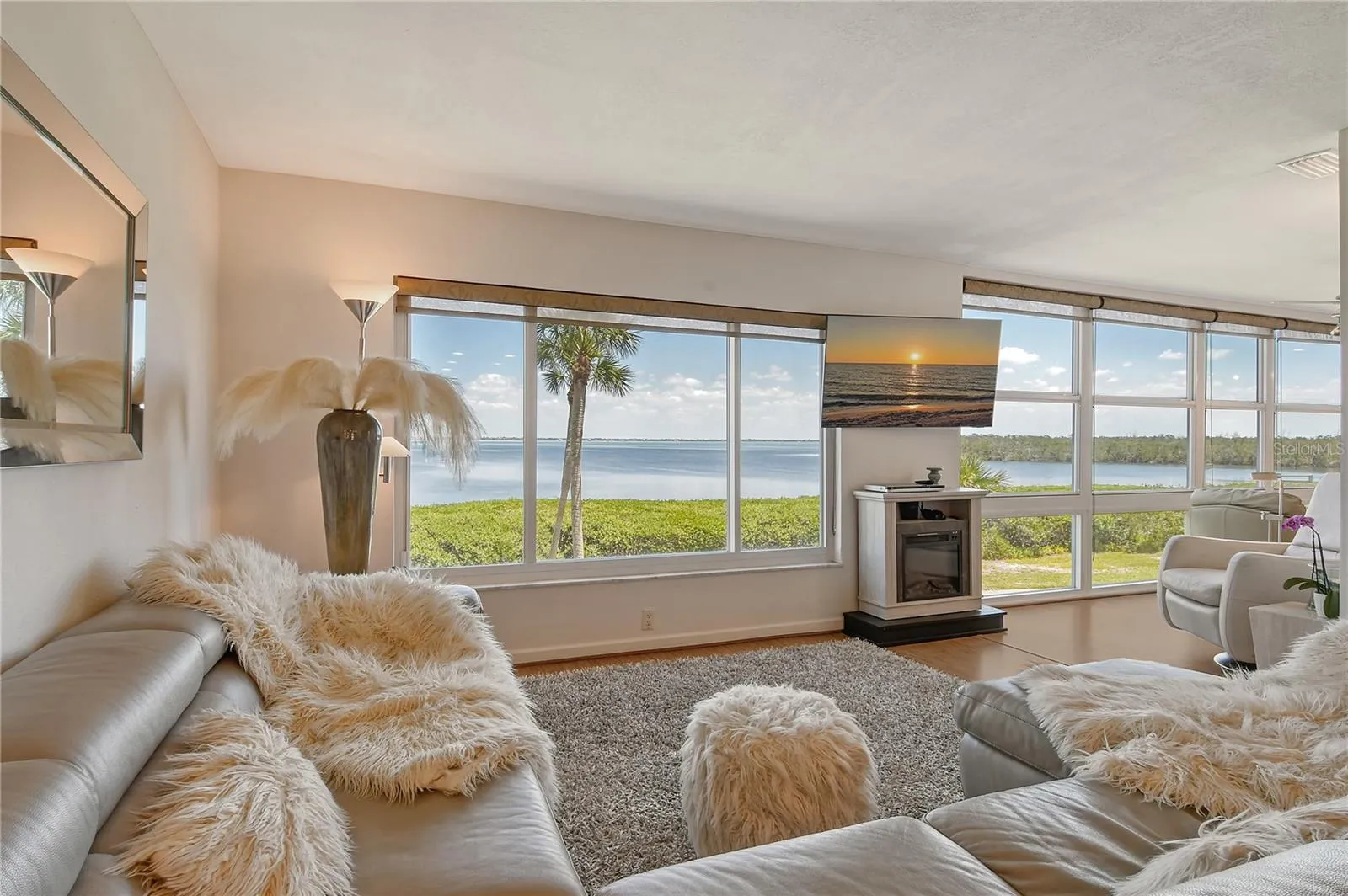 Living Area with Fireplace