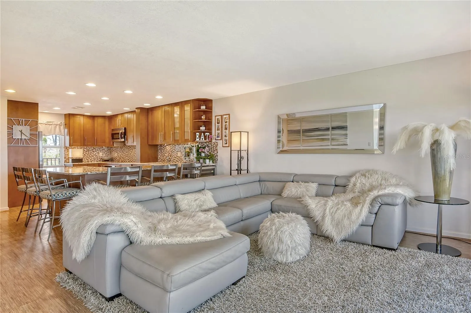 Great Room Living Area to Kitchen!