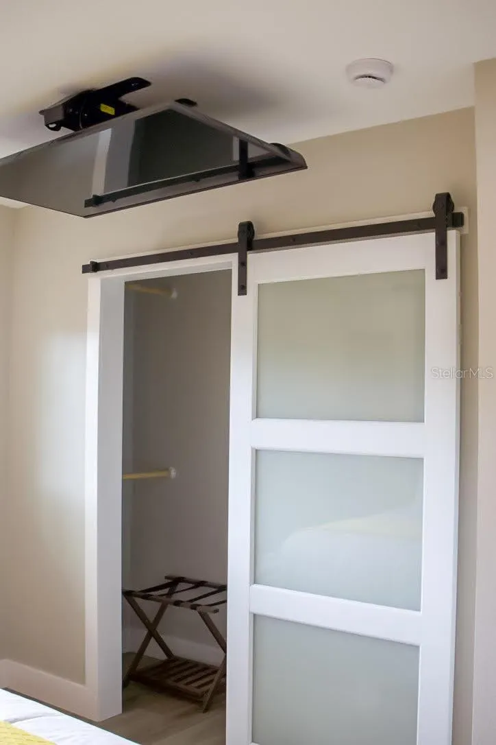 Primary Walk in Closet w/Remote controlled TV mounting system