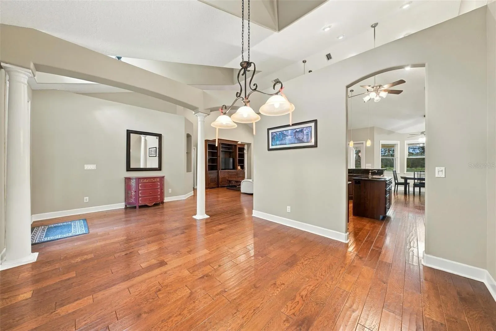 VIEW FROM FORMAL DINING ROOM