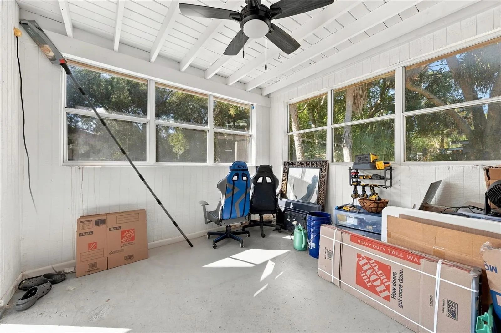 Enclosed back porch