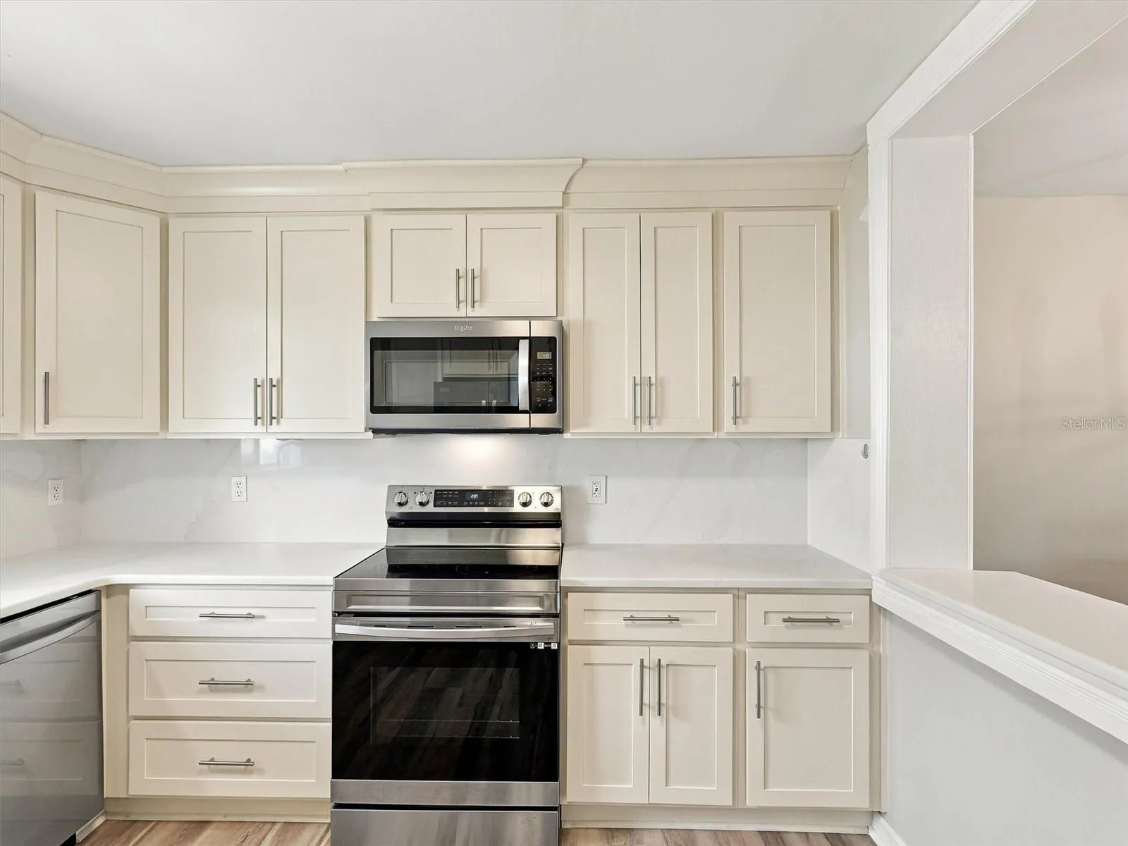 Custom Built Cabinets and New Appliances