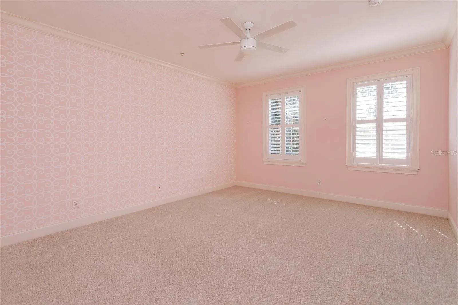 Primary Bedroom with Brand New Sculpted Carpet