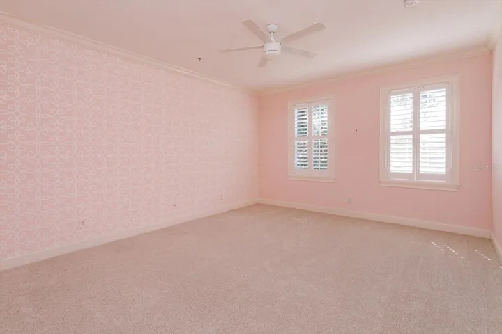 Primary Bedroom with Brand New Sculpted Carpet