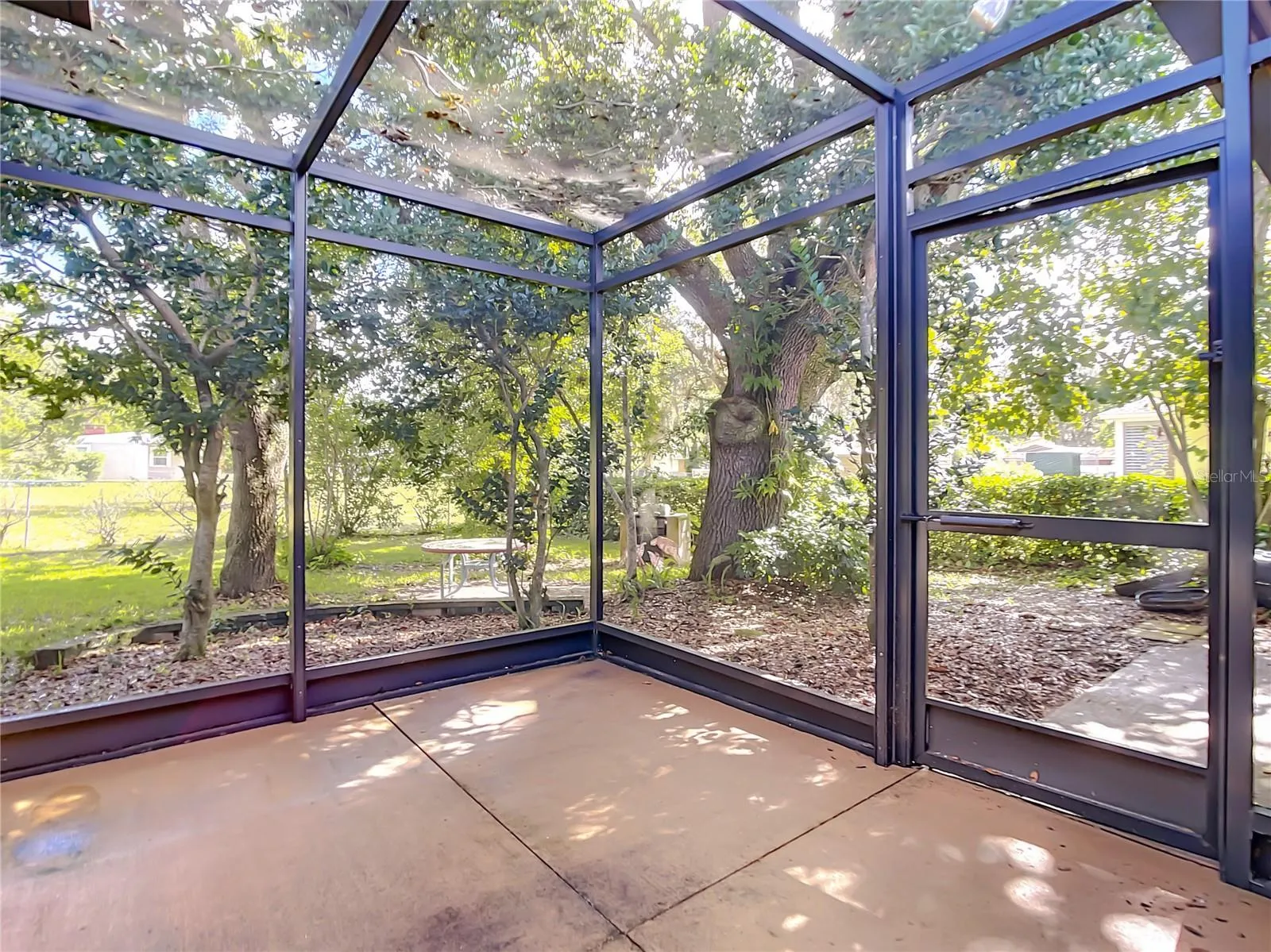 Screened lanai
