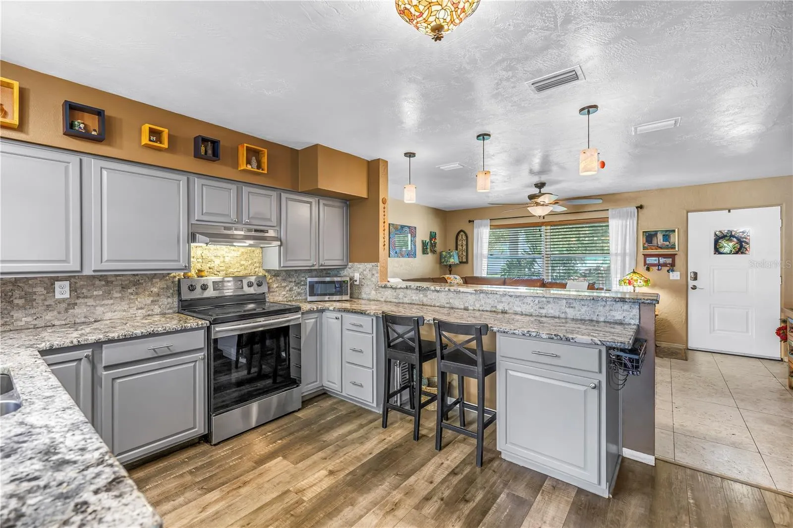 Additional seating in the kitchen