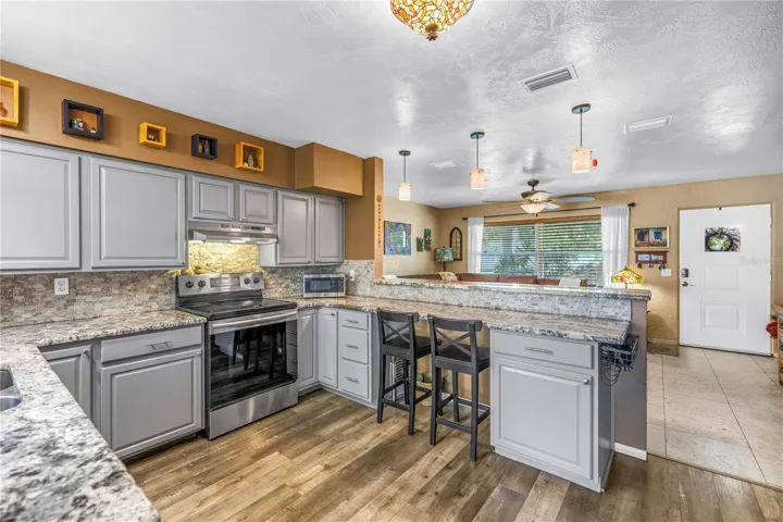 Additional seating in the kitchen