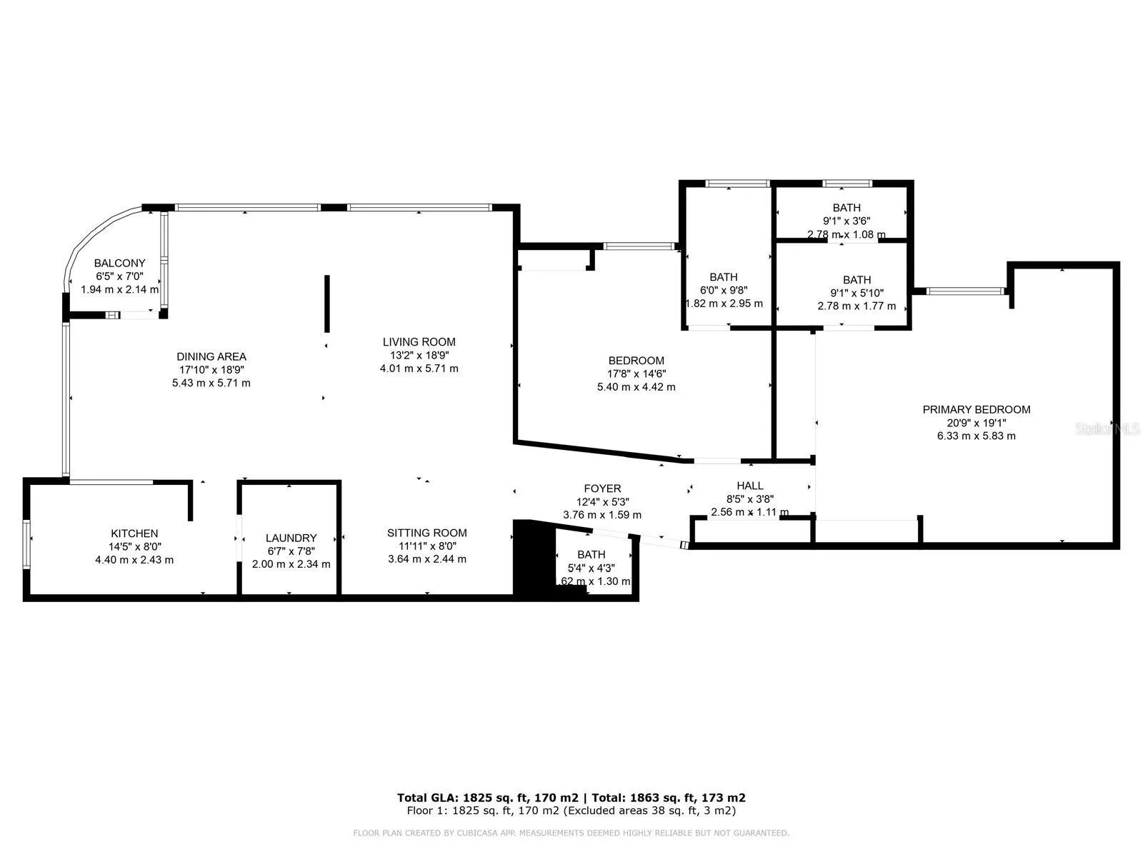 Unit's floor plan
