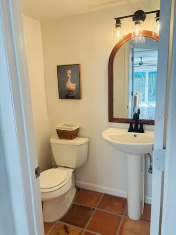 Downstairs half bath