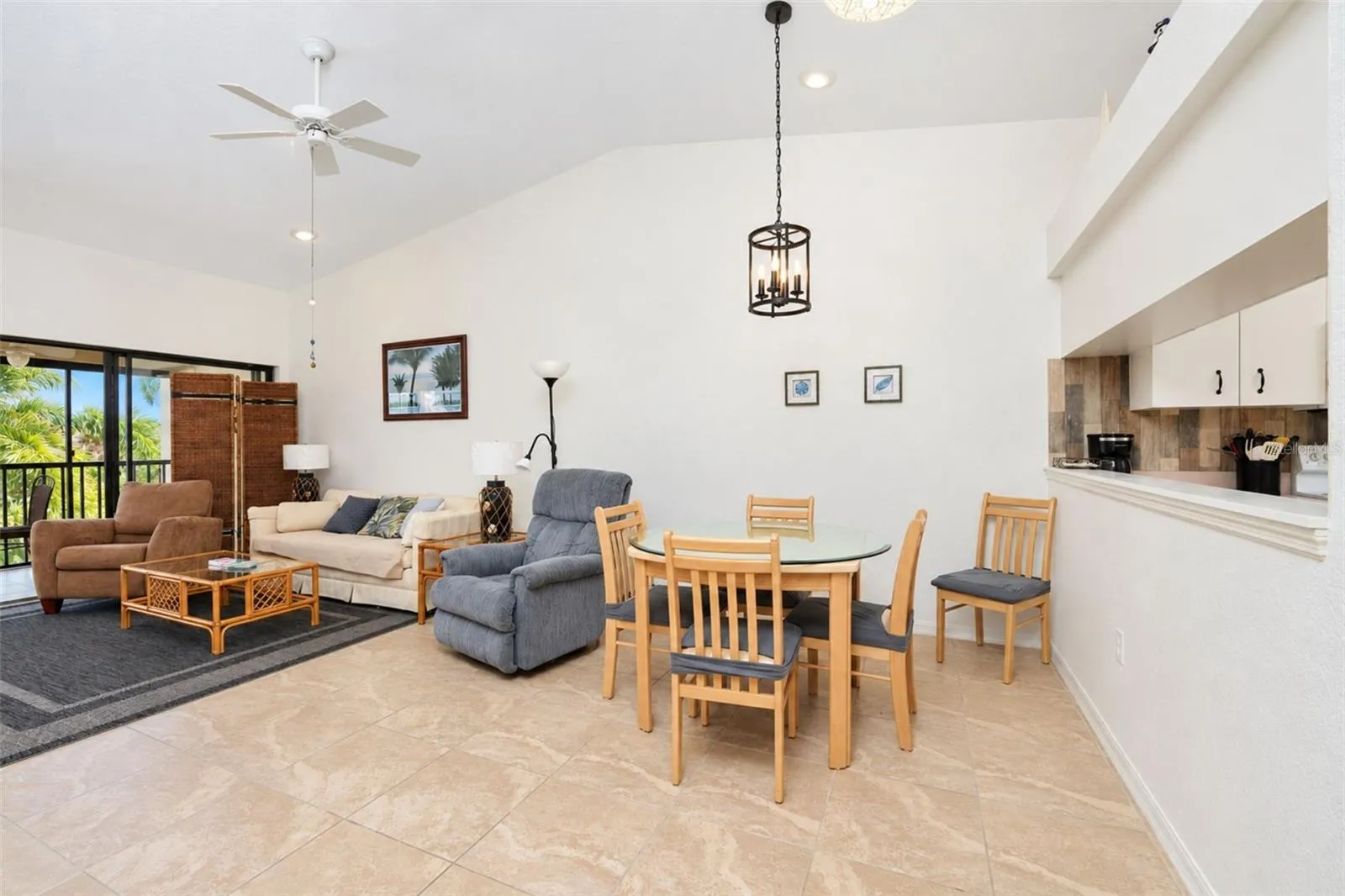 The open-concept floor plan is great for entertaining.