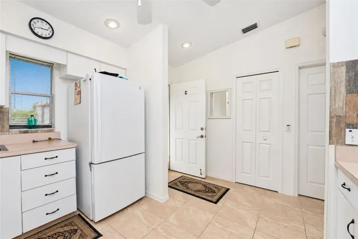 The closet pantry provides additional storage.