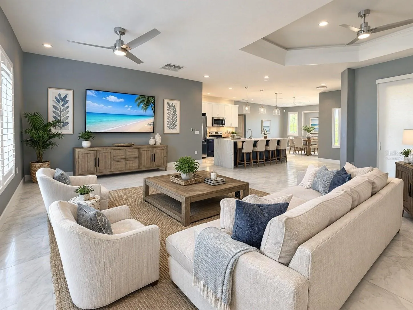 Virtually Staged Living Area
