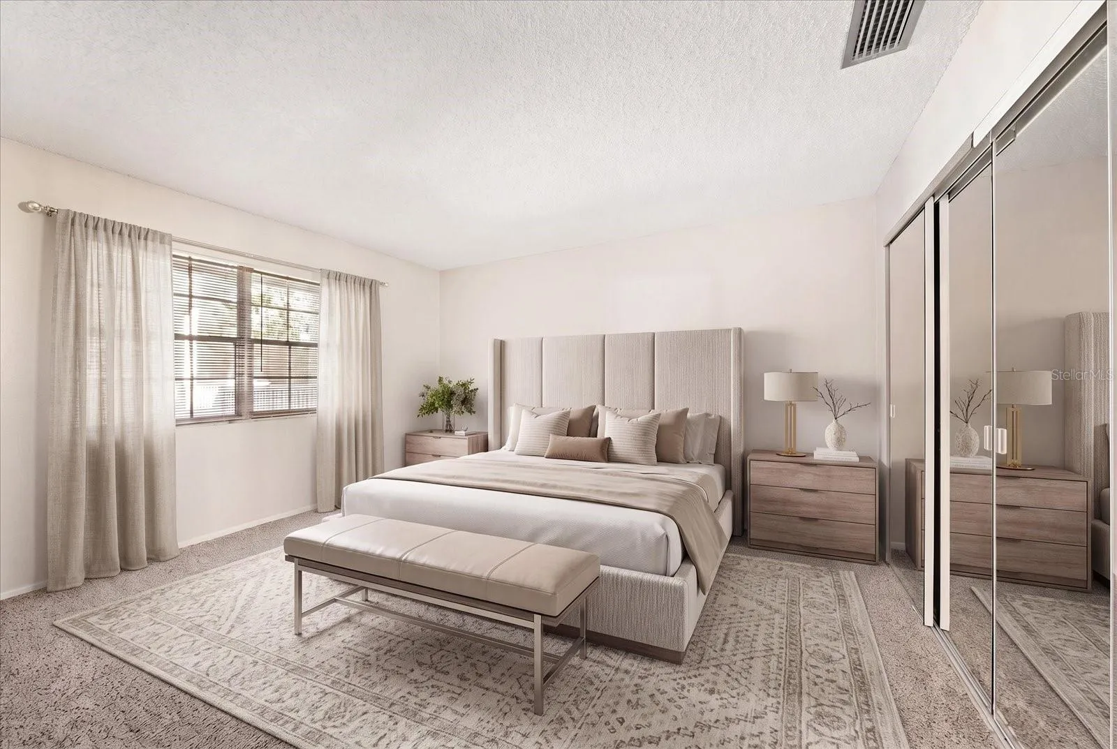 Bedroom #2 digitally staged