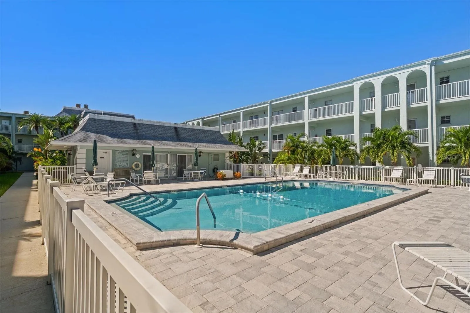 Heated pool and clubhouse