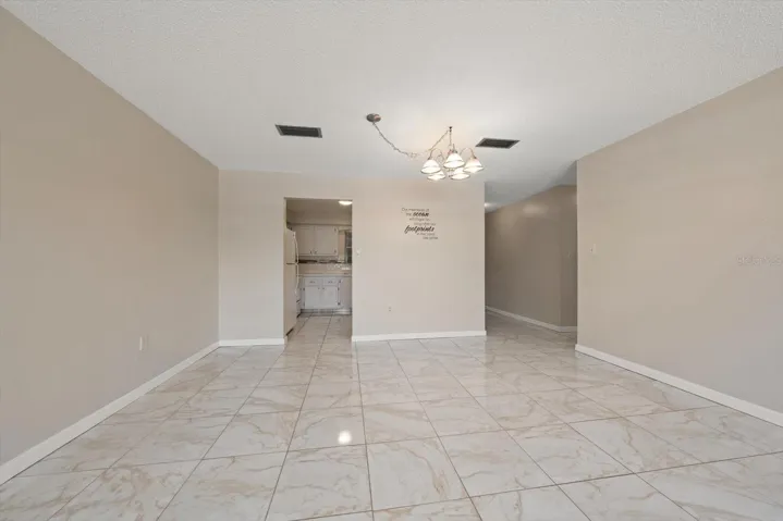 Spacious living / dining room combo