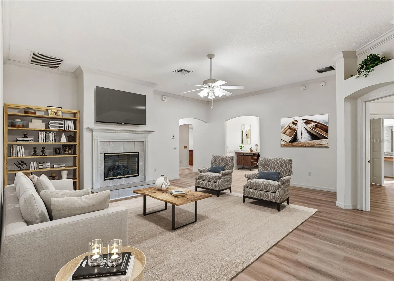 AI Staged Living Area