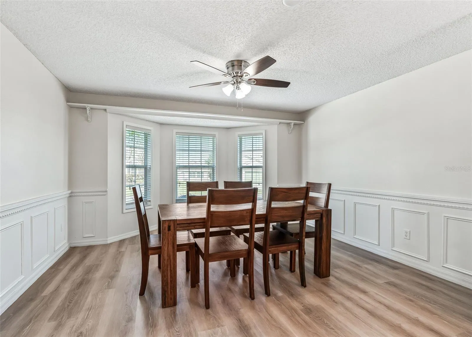 Kitchen Dinette Extended Into Full Dining Room.