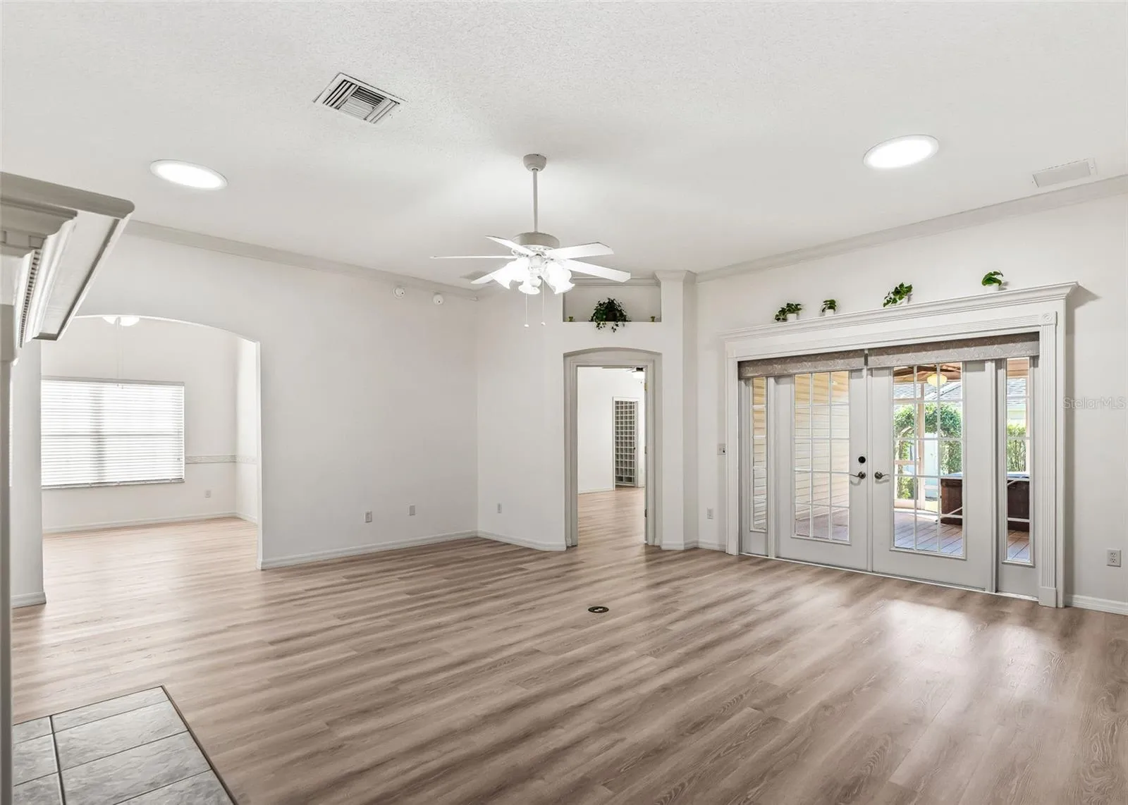 Living Area Facing Towards Primary Bedroom.
