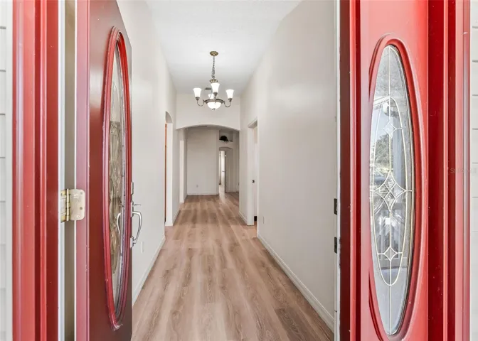 Decorative Glass Insert Door.