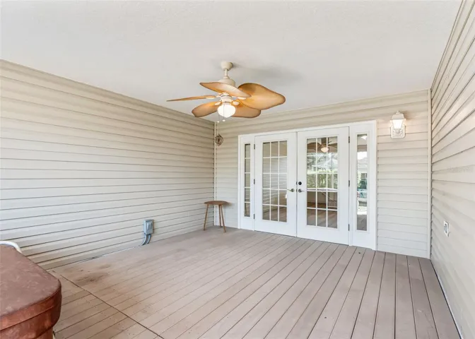Composite Decking Laid Level w/ Flooring.
