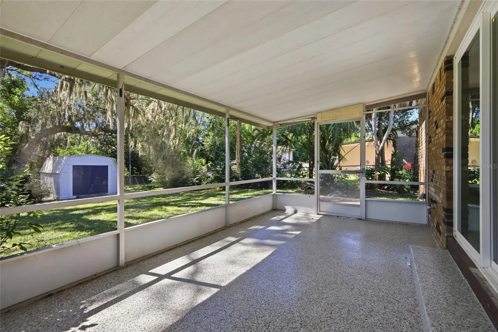 Screened in porch.