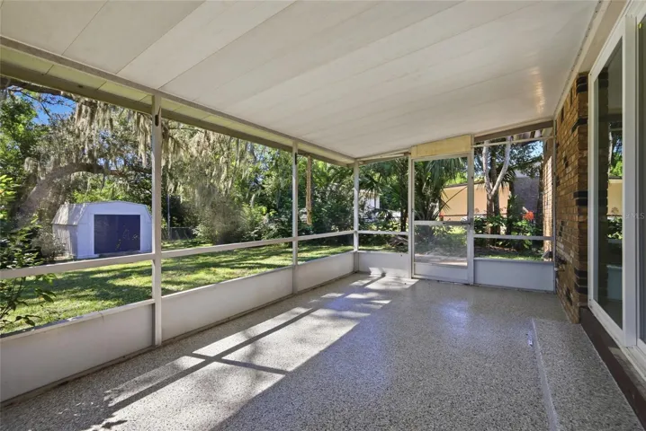 Screened in porch.