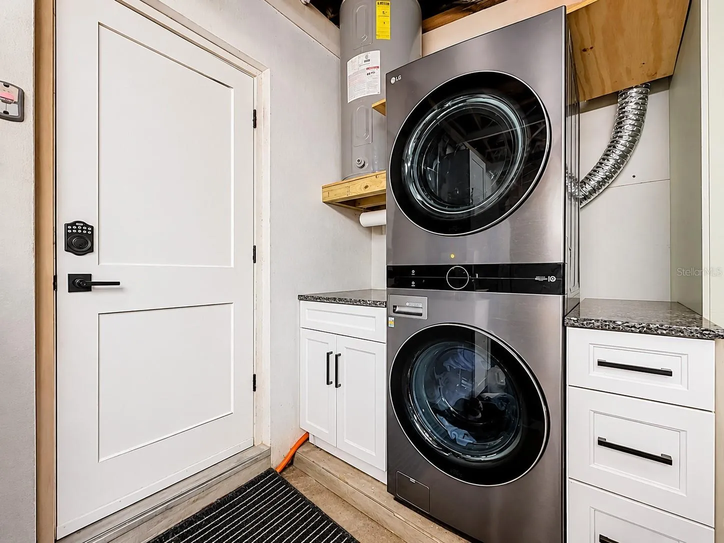 Washer and dryer in garage