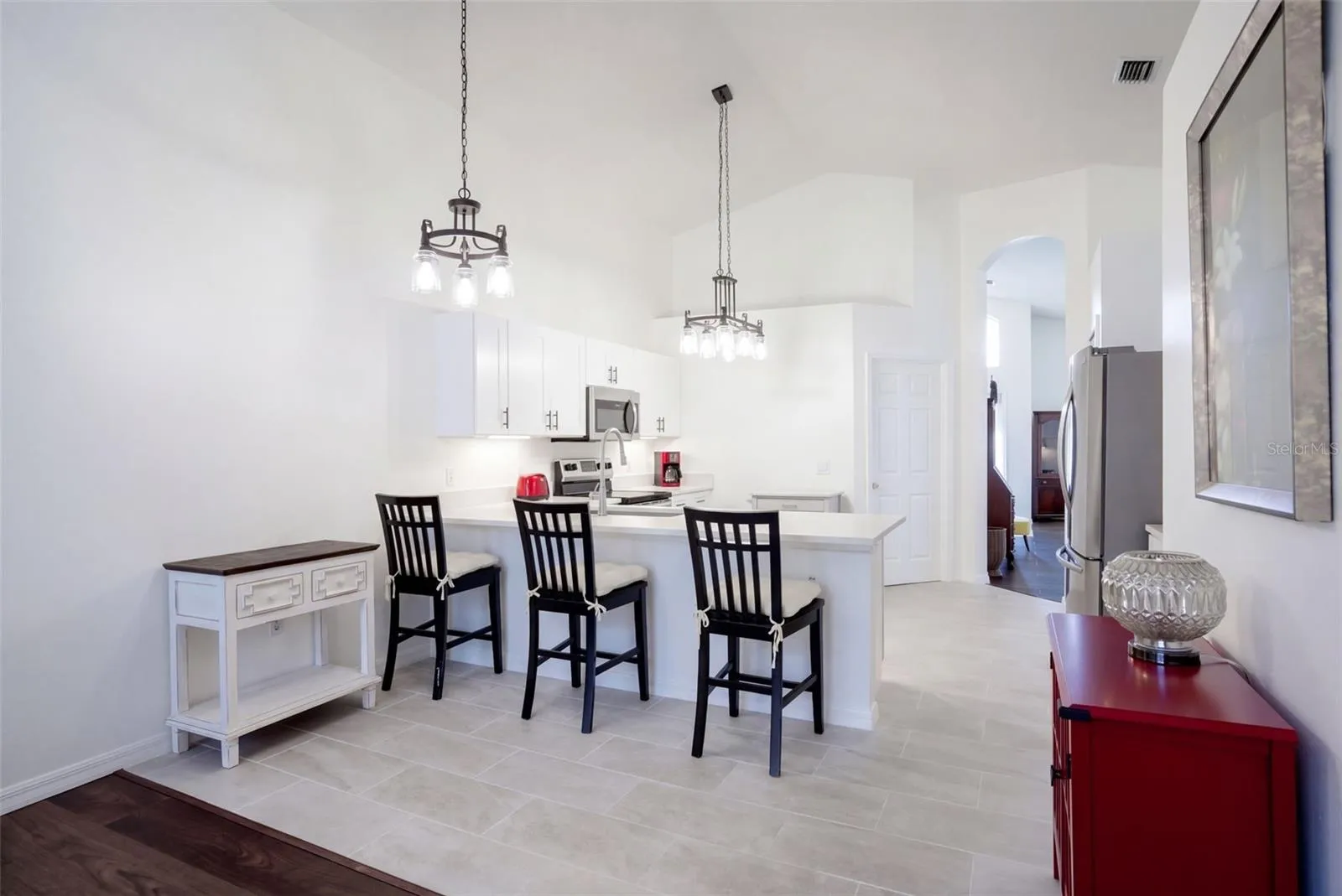 Kitchen Overlooking 2nd Living Area