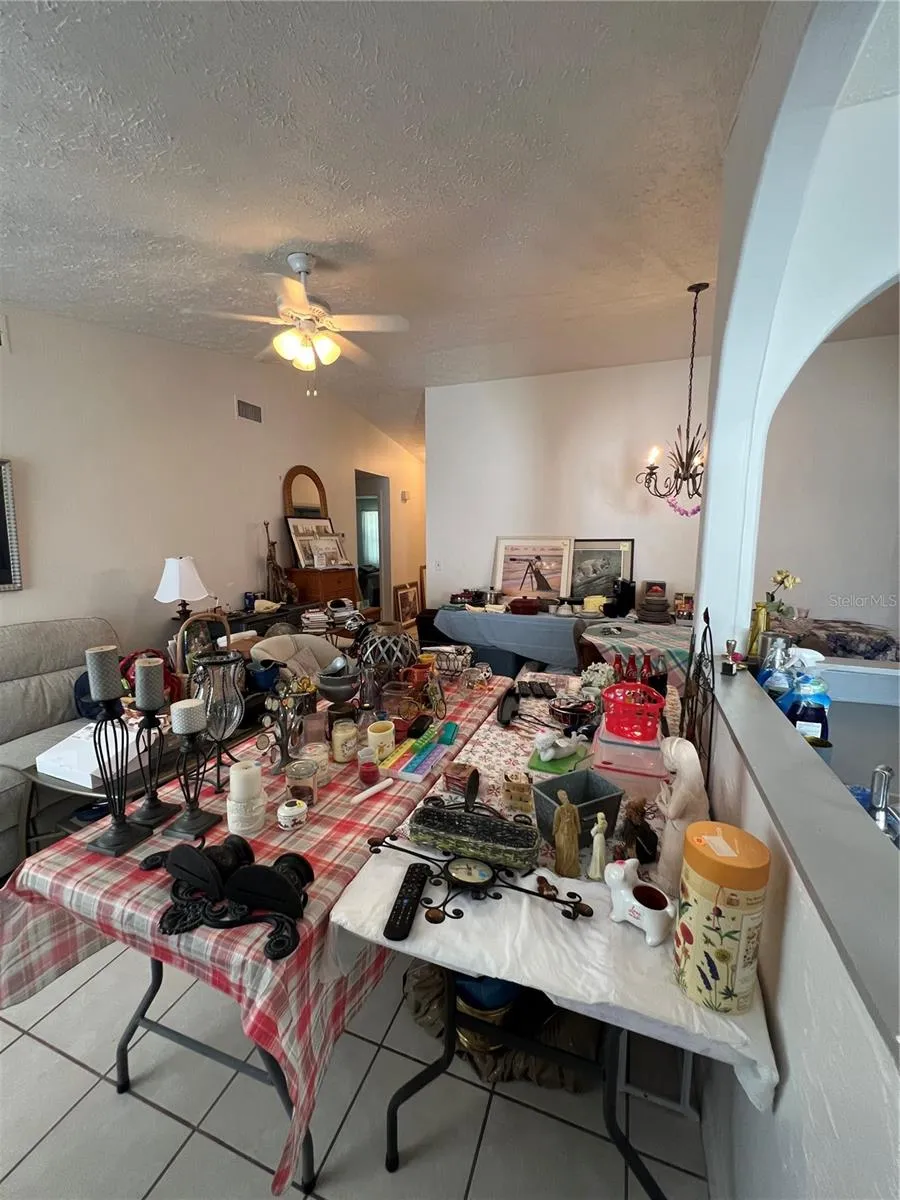View from corner looking to front hall/entry